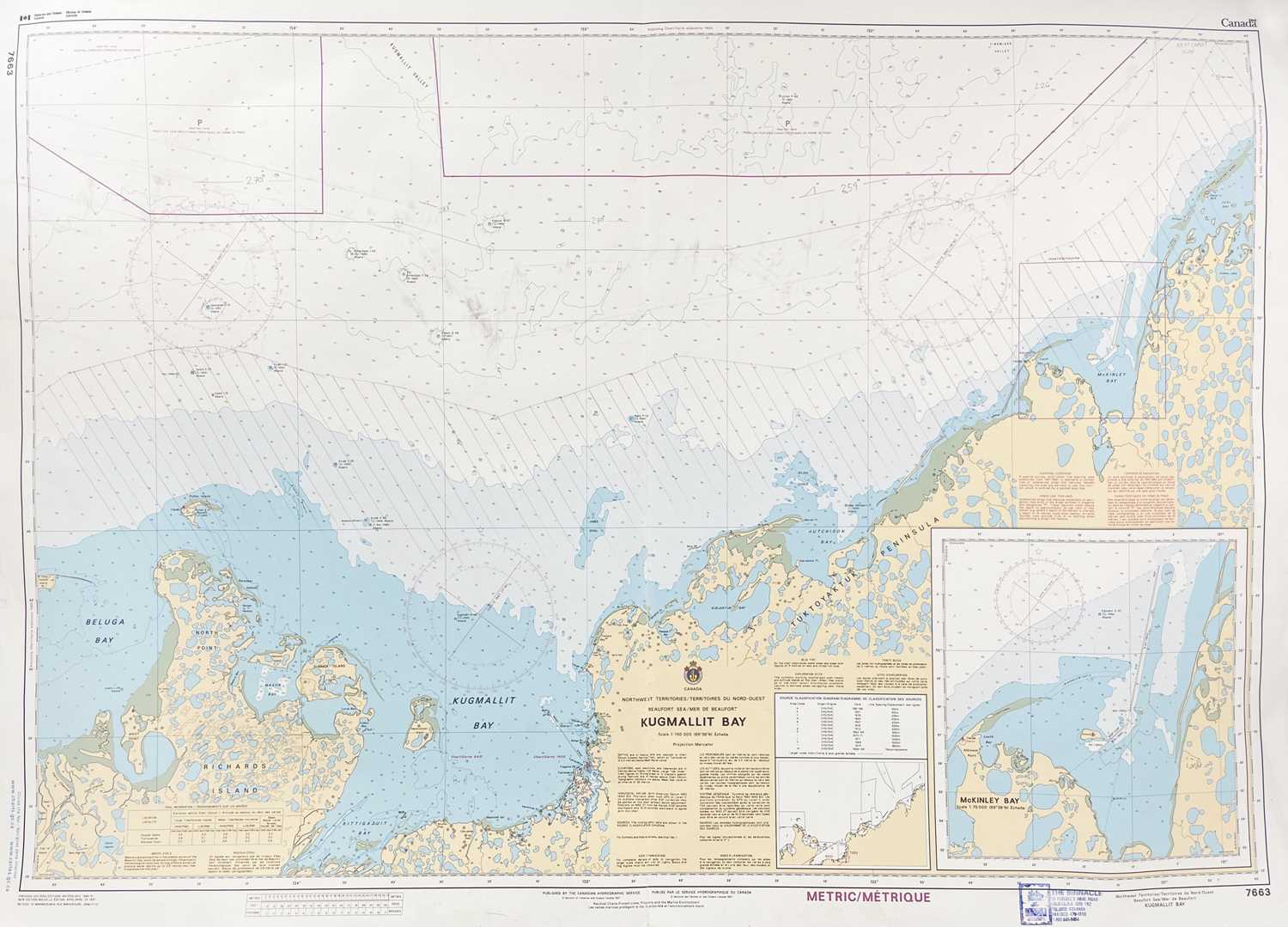 Example Sea Chart Lot 461 - A Selection of over One Hundred Sea Charts