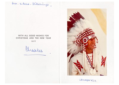 Lot 77 - King Charles  III, as The Prince of Wales, Royal Christmas card 1977