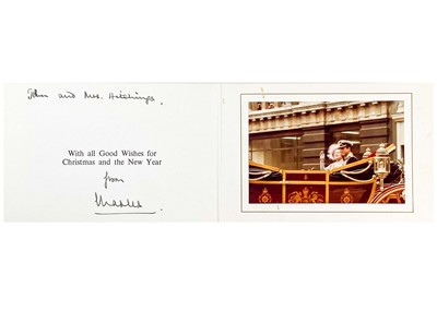 Lot 78 - Charles  III, as The Prince of Wales, Royal Christmas card 1979