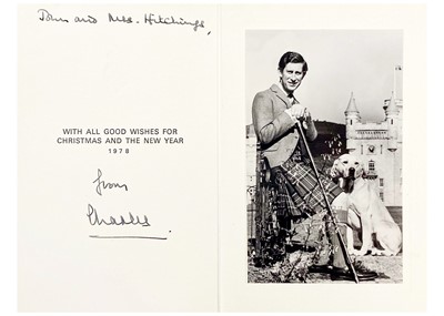 Lot 79 - King Charles  III, as The Prince of Wales, Royal Christmas card 1978