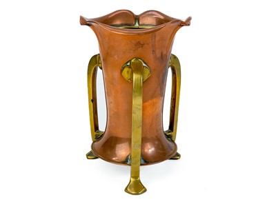Lot 125 - A copper chamberstick by Henry Loveridge.