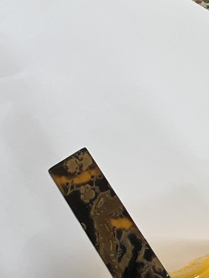 Lot 495 - Twenty Japanese black and mainly gilt laquer kogai, 19th/20th century.