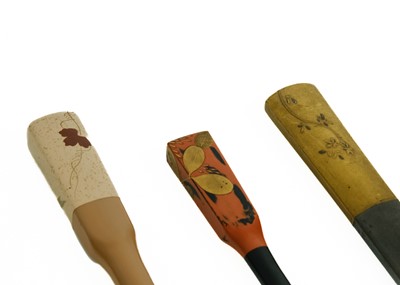 Lot 1023 - Eighteen Japanese lacquer kogai, 19th/20th century.