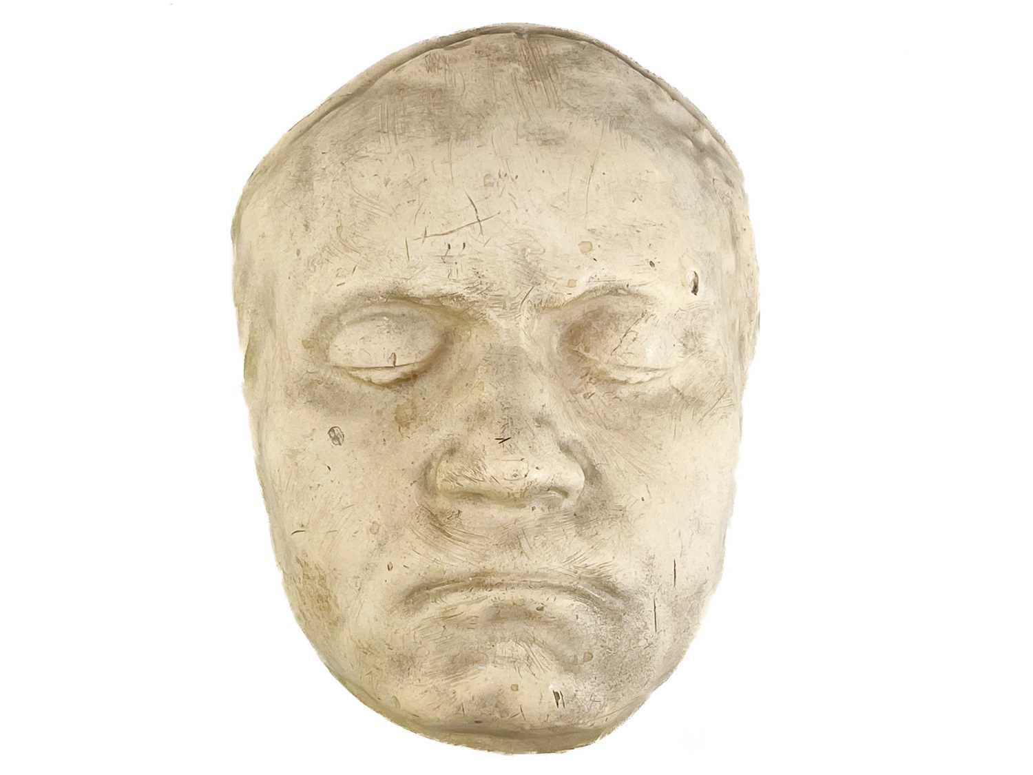 Lot 249 - A painted plaster cast of Ludwig van