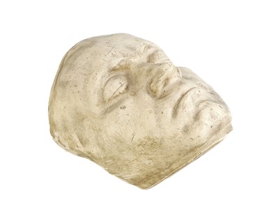 Lot 249 - A painted plaster cast of Ludwig van Beethoven's death mask.