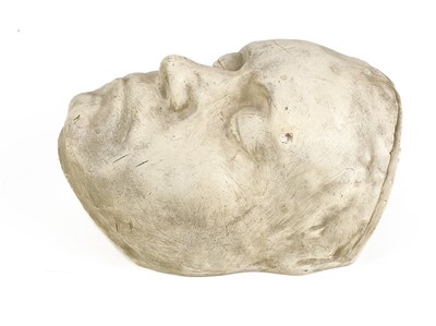 Lot 249 - A painted plaster cast of Ludwig van Beethoven's death mask.