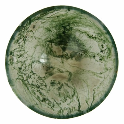 Lot 529 - A Chinese moss agate bowl, Qing Dynasty, 19th century.