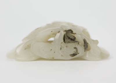 Lot 522 - A Chinese jade ornamental carving of a butterfly, Qing Dynasty, 19th century.