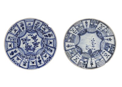Lot 505 - Two Chinese kraak porcelain dishes, early 18th century.