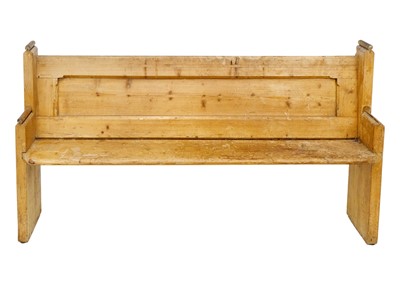 Lot 1026 - A Victorian pine bench.
