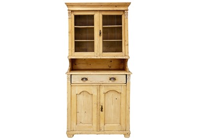 Lot 1098 - A late Victorian pine dresser.