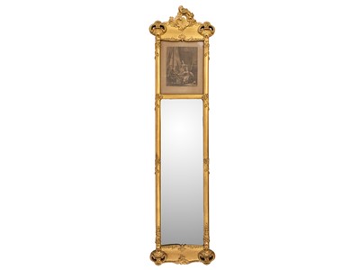 Lot 470 - A mid century pier mirror.