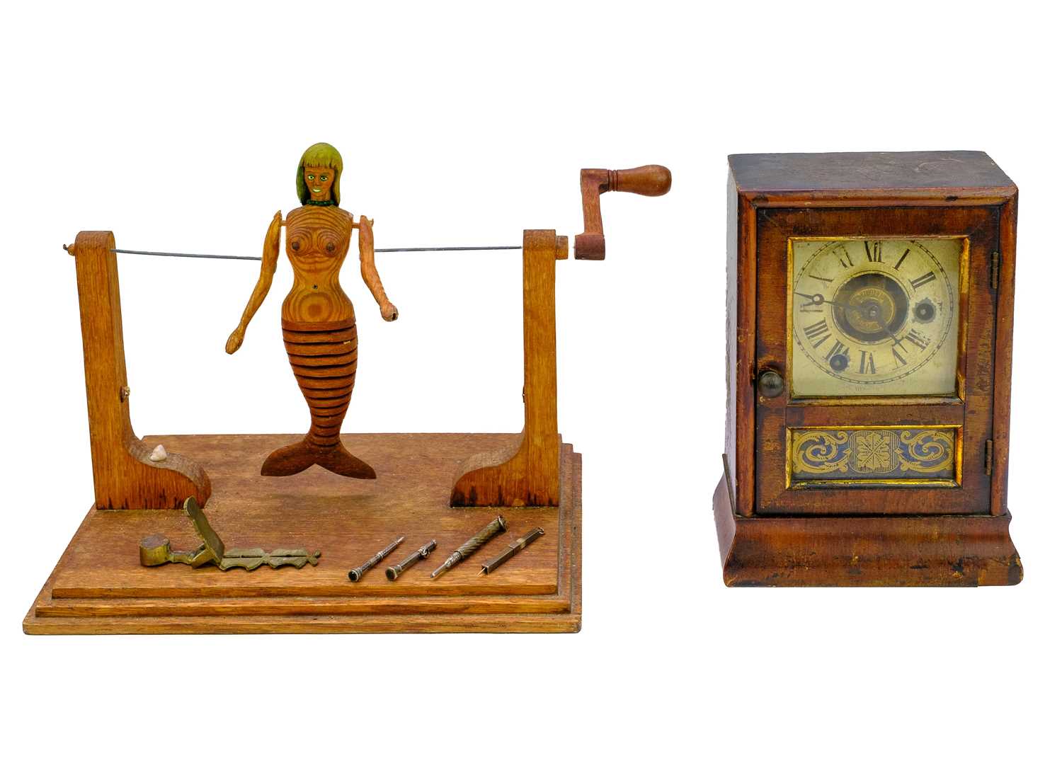 Lot 55 - A late 19th century American clock by Seth Thomas Plymouth Hollow Connecticut.