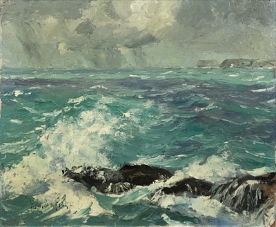 Lot 98 - Rowland FISHER (1885-1969) Stormy Seas, Off...