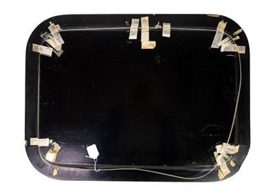 Lot 146 - A Victorian paiper mache lacquered serving tray.