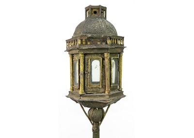 Lot 85 - A pair of Venetian hexagonal metal lanterns, 18th/19th century.
