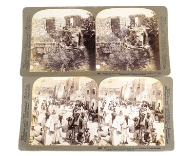 Lot 80 - Ninety-three stereoviews of the Holy Land, early 20th century.