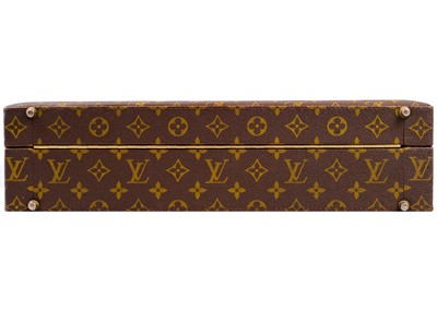 Lot 348 - LOUIS VUITTON - A monogram briefcase with combination locks.
