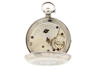 Lot 207 - Two silver Waltham key wind lever pocket watches, and one other.