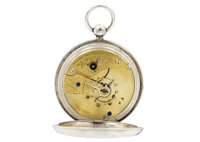 Lot 207 - Two silver Waltham key wind lever pocket watches, and one other.