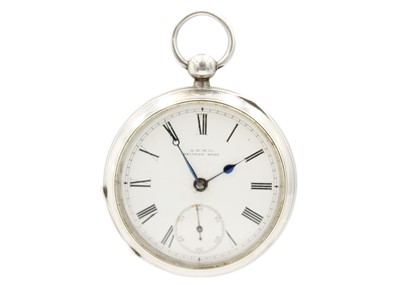 Lot 207 - Two silver Waltham key wind lever pocket watches, and one other.