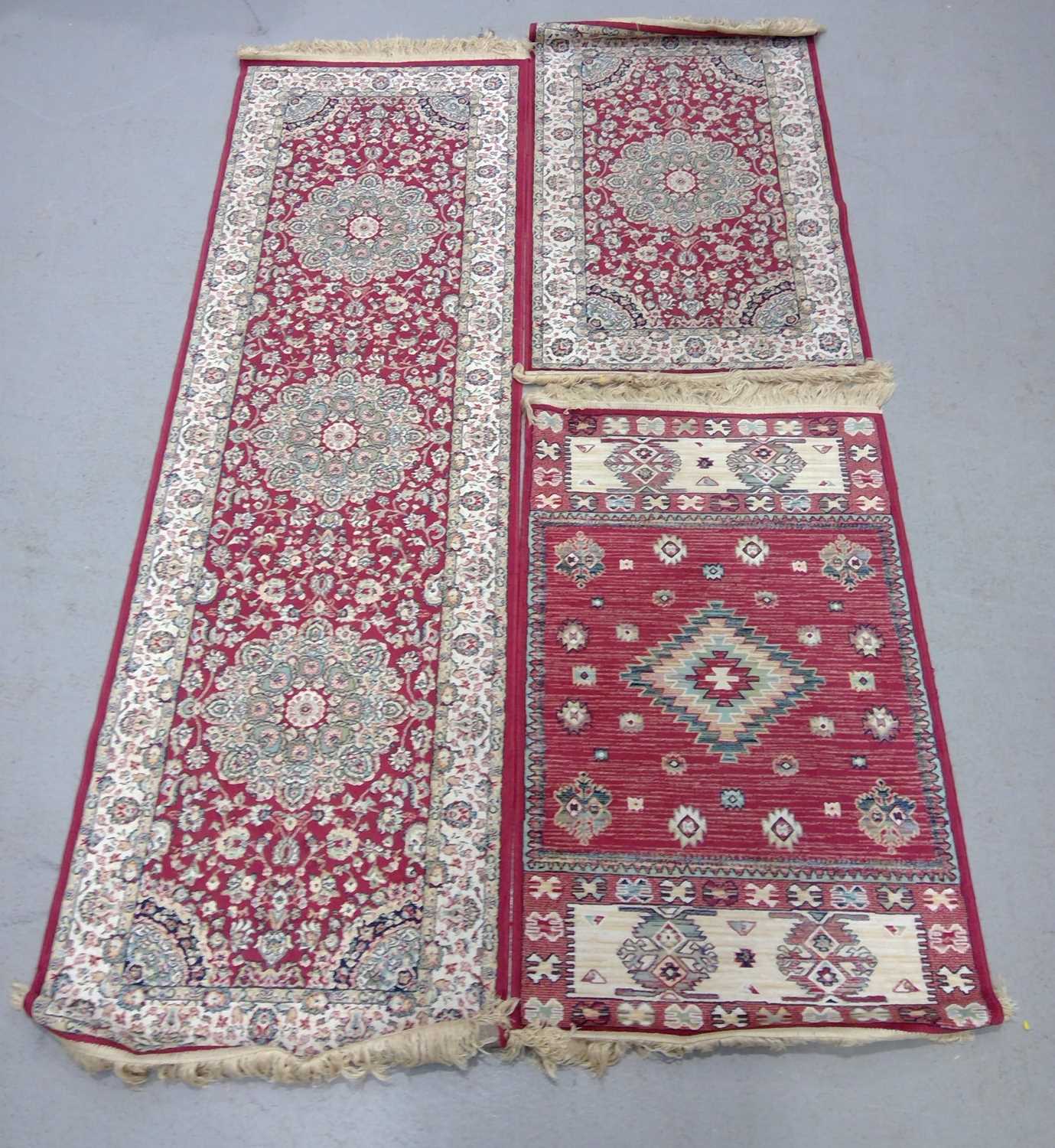 Lot 253 - Three Rugs made in Belgium. Two 110cm x 65cm