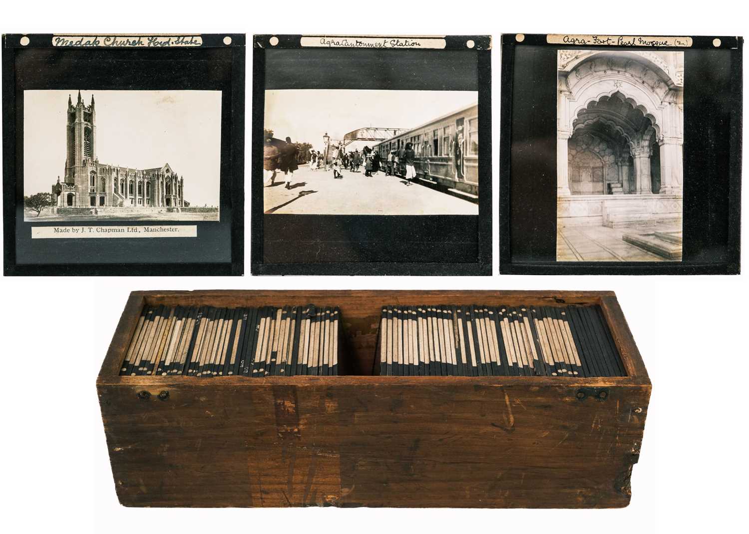 Lot 80 - A collection of magic lantern slides.