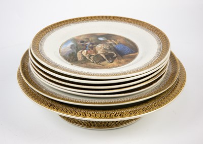 Lot 439 - A collection of Prattware plates and comports.