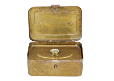 Lot 96 - An Indian brass betel box, early 20th century.