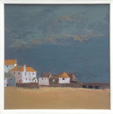 Lot 520 - David BEER (b.1943) 'Dark Sky Over St Ives...