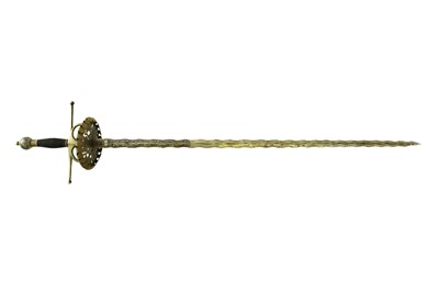 Lot 246 - A reproduction sword, with a wavy blade.