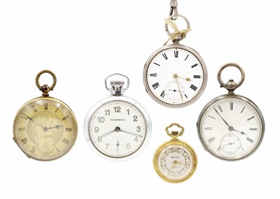 Lot 231 - A selection of pocket watches.