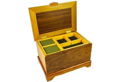 Lot 151 - Prenntek Designs. A black walnut, tulipwood and cherry jewellery box.