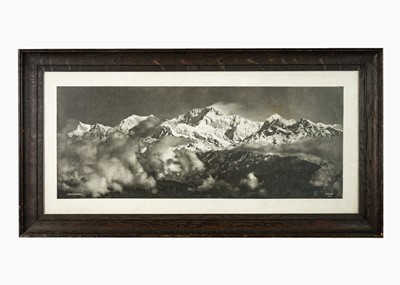 Lot 109 - J. Burlington Smith, two large photographs of Himalayas, Darjeeling, circa 1900-1920..
