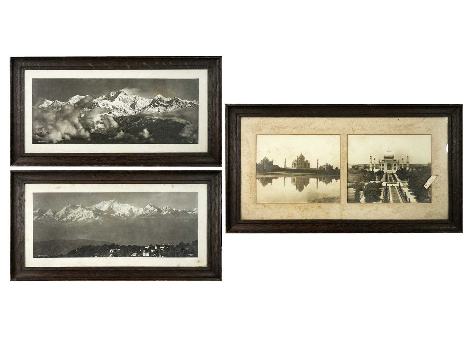 Lot 109 - J. Burlington Smith, two large photographs of Himalayas, Darjeeling, circa 1900-1920..