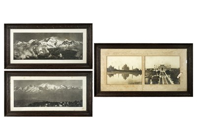 Lot 109 - J. Burlington Smith, two large photographs of Himalayas, Darjeeling, circa 1900-1920..