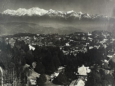 Lot 110 - J. Burlington Smith, large photograph of Himalayas, Darjeeling, circa 1900-1920..