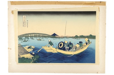 Lot 600 - After Katsushika Hokusai, (1760-1849), Japanese woodblock print, circa 1900.