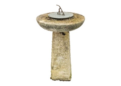 Lot 539 - A composition stone sun dial.