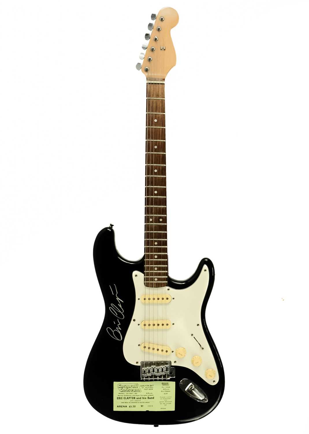 ERIC CLAPTON - Signed Fender Squire Electric Guitar !!