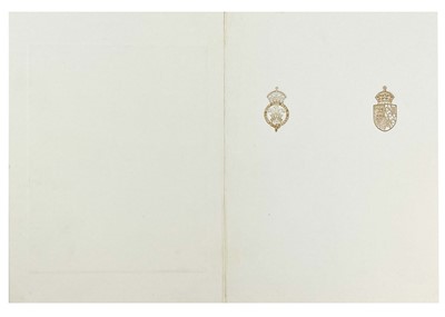 Lot 75 - King Charles  III, as The Prince of Wales & Diana, Princess of Wales, Royal Christmas card 1981