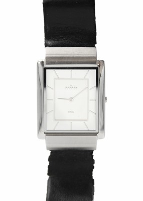 Lot 217 - LONGINES - A stainless steel gentleman's manual wind dress wristwatch.
