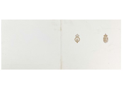 Lot 72 - King Charles  III, as The Prince of Wales & Diana, Princess of Wales, Royal Christmas card 1984