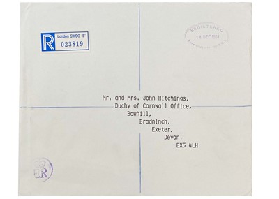 Lot 72 - King Charles  III, as The Prince of Wales & Diana, Princess of Wales, Royal Christmas card 1984