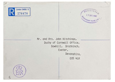 Lot 71 - King Charles  III, as The Prince of Wales & Diana, Princess of Wales, Royal Christmas card 1985