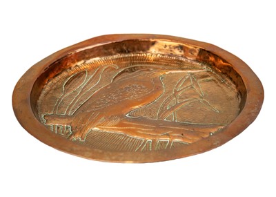 Lot 68 - An Arts and Crafts copper dish