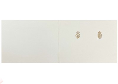 Lot 66 - King Charles  III, as The Prince of Wales & Diana, Princess of Wales, Royal Christmas card 1990