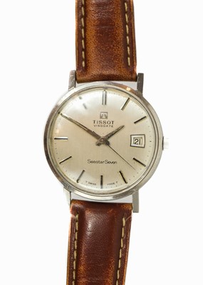 Lot 138 - TISSOT - A Visodate Seastar Seven stainless steel gentleman's wristwatch.