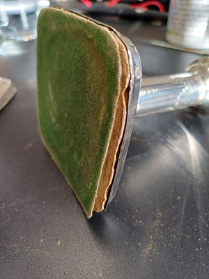 Lot 38 - An Edwardian pair of silver weighted candlesticks by Mark Ellis & Co.