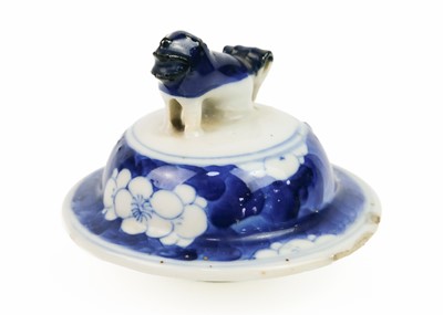 Lot 643 - A Chinese blue and white prunus blossom porcelain vase, late 19th century.